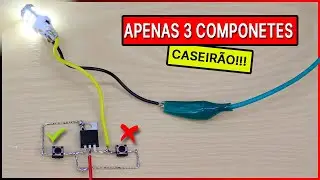 Homemade POWER electronic switch!!! ONLY 3 ELECTRONIC COMPONENTS