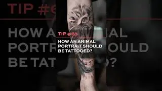 Pro tip for tattooing animals #shorts  #animaltattoo #learntattooing #tattoocourse #realistictattoo
