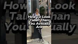 How to look Taller than you actually are | Hacks to look Taller #shorts #glowuptips