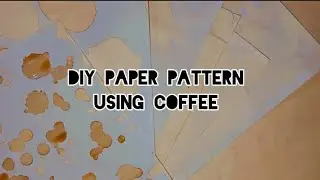 How to make pattern paper with coffee☕| DIY |Use of coffee #diy #coffee #artseries #easy 🎨Art Series