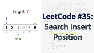 LeetCode 35: Search Insert Position | Binary Search