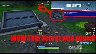 Fortnite New update? NEW SECRET WEAPON FOUND!?! Fortnite Battle Royale