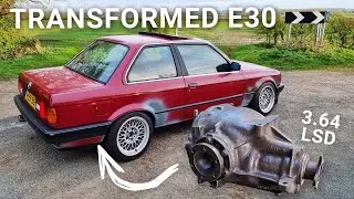 M52 E30 Limited Slip Differential Install | Medium Case 3.64 LSD | New ECU Map & Other Tweaks | 061