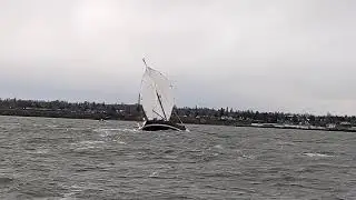 BENETEAU 36.7 spinnaker wipeout flying gybe broach heeling symmetrical kite high wind sailing chute