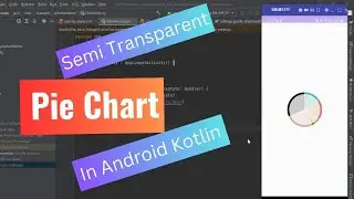 Pie Chart in Android with semi transparent view #piechart #android #kotlin
