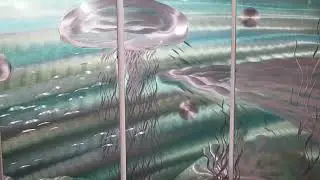 Beautiful One of a Kind Underwater Painting by Jon Allen