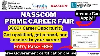 Free Certification Course & Career opportunity | NASSCOM Prime Career Fair | FutureSkill & NASSCOM |
