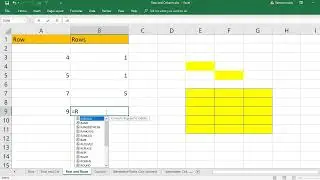 EXCEL: How to use ROW & ROWS functions in excel - Difference between ROW and ROWS functions in excel