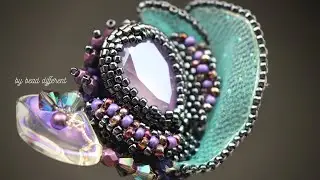 ЦВЕТОК ХАРИЗМЫ * объемная брошь из бисера | процесс создания * #DIY (69)