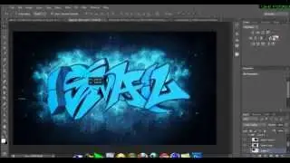 photoshop cs6 text graffiti-speed art