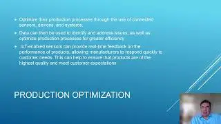 IoT and Manufacturing