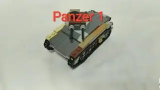 LEGO инструкция на лёгкий немецкий танк Pz 1