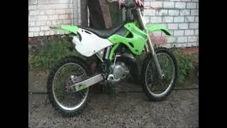 Kawasaki кх 125 2001 на вилке Форсаж 450 (Front fork asiawing 450)