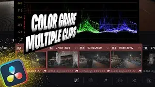 How to Color Grade Multiple Clips in Davinci Resolve