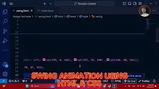 Create a Swing Animation Effect with HTML & CSS | Easy CSS Animation Tutorial | Farhan Code Corner