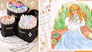 ✨ MAKING AN ILLUSTRATION WITH MARKERS ✨ #ARTHERPOWER 💖 OHUHU MARKERS GIVEAWAY 🎁