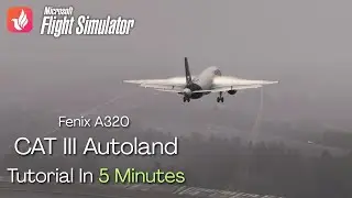 Fenix A320 CAT III Autoland Tutorial in Under 5 Minutes | Step-by-Step Guide