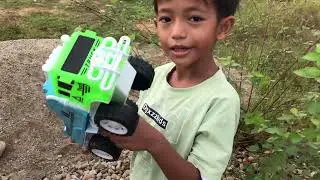 Mencari Mainan Anak - anak Mobil Excavator, Mobil Pemadam,Crane ,Buldoser, Truk Molen