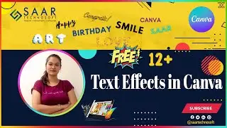 Text Effects in Canva | Canva Tutorial in Hindi