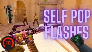 CS2 Anubis: 10 Self Pop Flashes