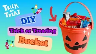 DIY Halloween Bucket For Trick-Or-Treating!