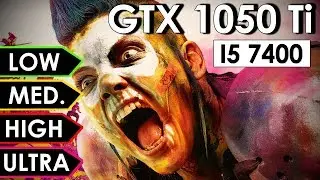 Rage 2 GTX 1050 Ti + i5-7400 | Low vs. Medium vs. High vs. Ultra | 1080p