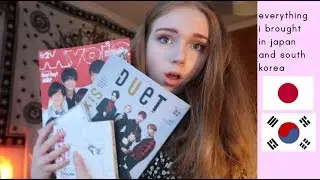 everything i brought in japan and south korea