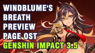 Windblume's Breath - Genshin Impact 3.5 Preview Page OST