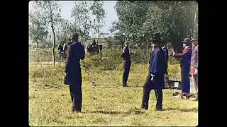 19th-20th century pistol dual colorised with sound (warning in description)