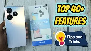 Tecno Pop 8 Top 40+ Hidden Features || Tecno Pop 8 Tips & Tricks