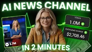 Create Ai News Channel by Making Ai News Anchor and get MILLIONS of Views