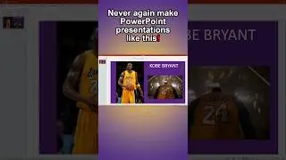 A dull PowerPoint presentation? It will be better in a few Seconds!/🏀#kobebryant #powerpoint  #ppt