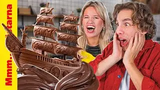 KAN VI BYGGA ETT SKEPP AV CHOKLAD? | Mmm... Mästarna