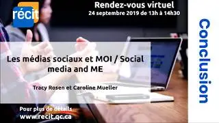 Social Media and ME webinar - Conclusion