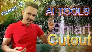 How To Change Video Backgrounds By Smart cutout In Wondershare Filmora 12 !