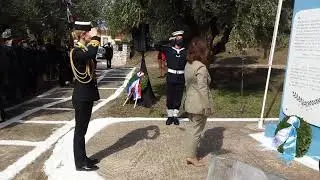 Κατάθεση στεφάνου από την πρόεδρο της Ελληνικής Δημοκρατίας στο μνημείο των Γάλλων στην Γιάλοβα