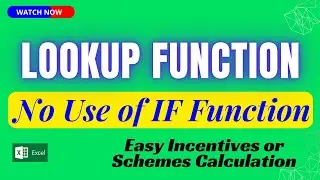 Lookup Function for Schemes Incentives 