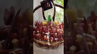 Вкусная и красивая корзинка с копченостями, для дорогого брата в юбилей 🤤🤤🤤