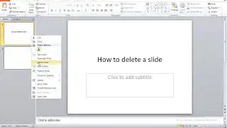 How to Delete a Slide in Power Point - Beginners Guide