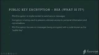 Cryptography Presentation - Intro to Data Communications