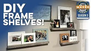 EASY DIY Photo Shelves that anyone can build!