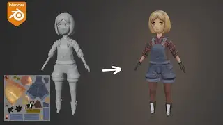 Blender 3.0 - Texture painting female character