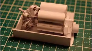Axial piston paper motor / Аксиально-поршневой бумажный мотор