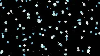 Snowflake Falling HD Animation No. 1