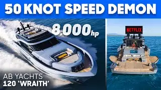 HUGE Beach Club & Outdoor CINEMA 🍿🎬 AB Yachts 120 