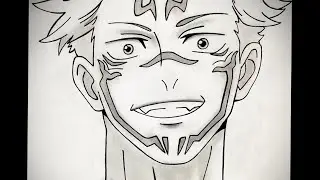 How to draw Ryomen Sukuna #jujutsukaisen #tutorial