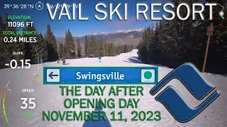 Vail Ski Resort - the day after OPENING DAY - Swingsville