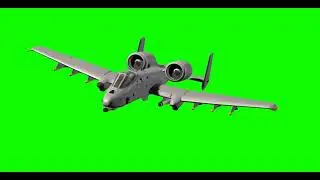 Flying jet below free green screen VFX Video download
