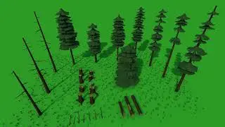 Animated Pines Pack - Low Poly Nature [Unity - URP/HDRP]