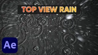 How to make rain fall in the top view? | After Effect